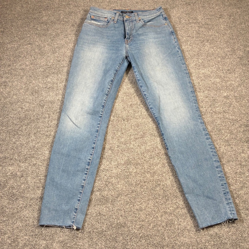 Lucky Brand Bridgette Skinny Jeans‎ Womens 8/29 Light Wash High Rise Raw Hem